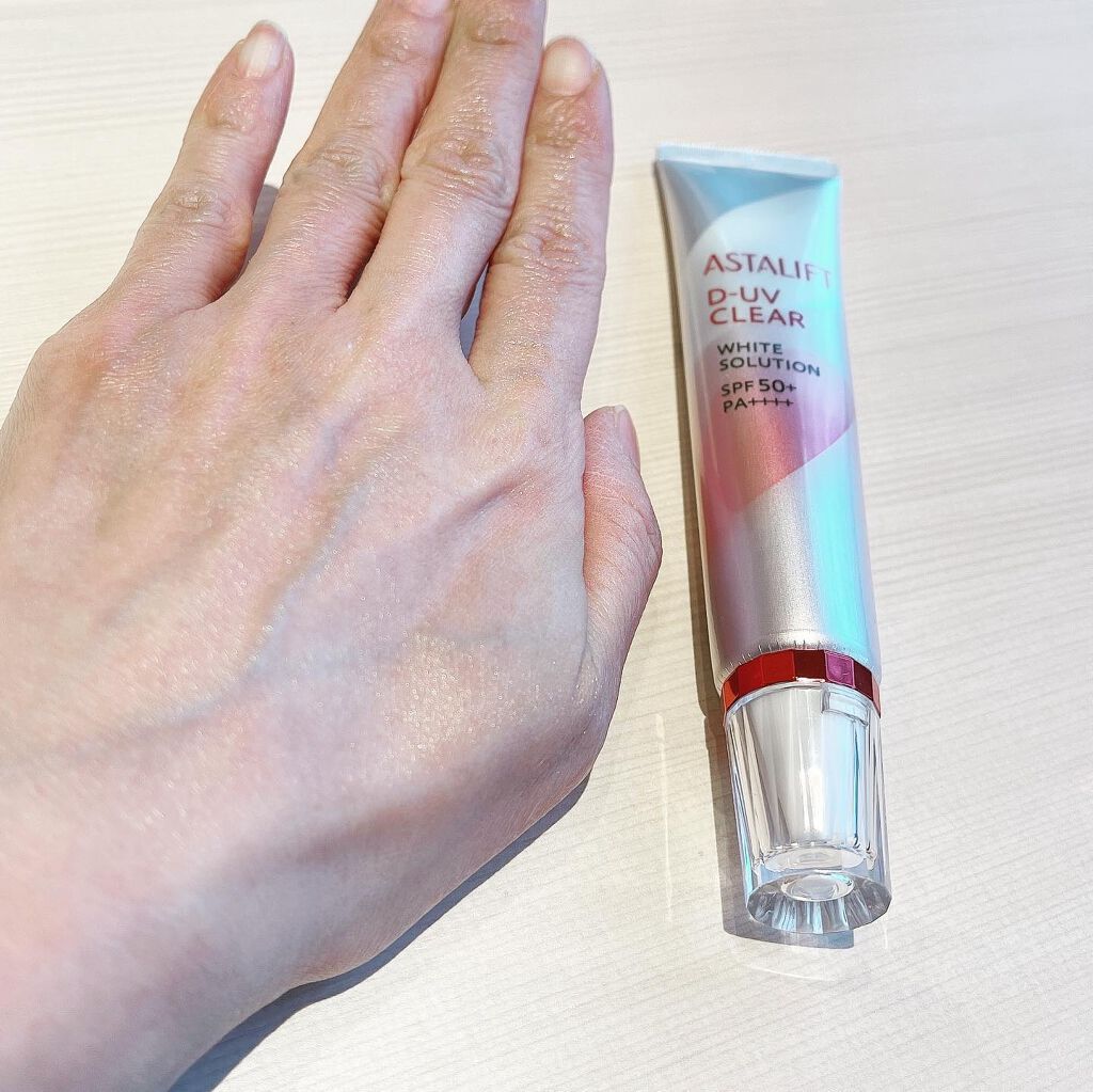 D-UVクリア ホワイトソリューション/アスタリフト/日焼け止めクリームを使ったクチコミ（3枚目）