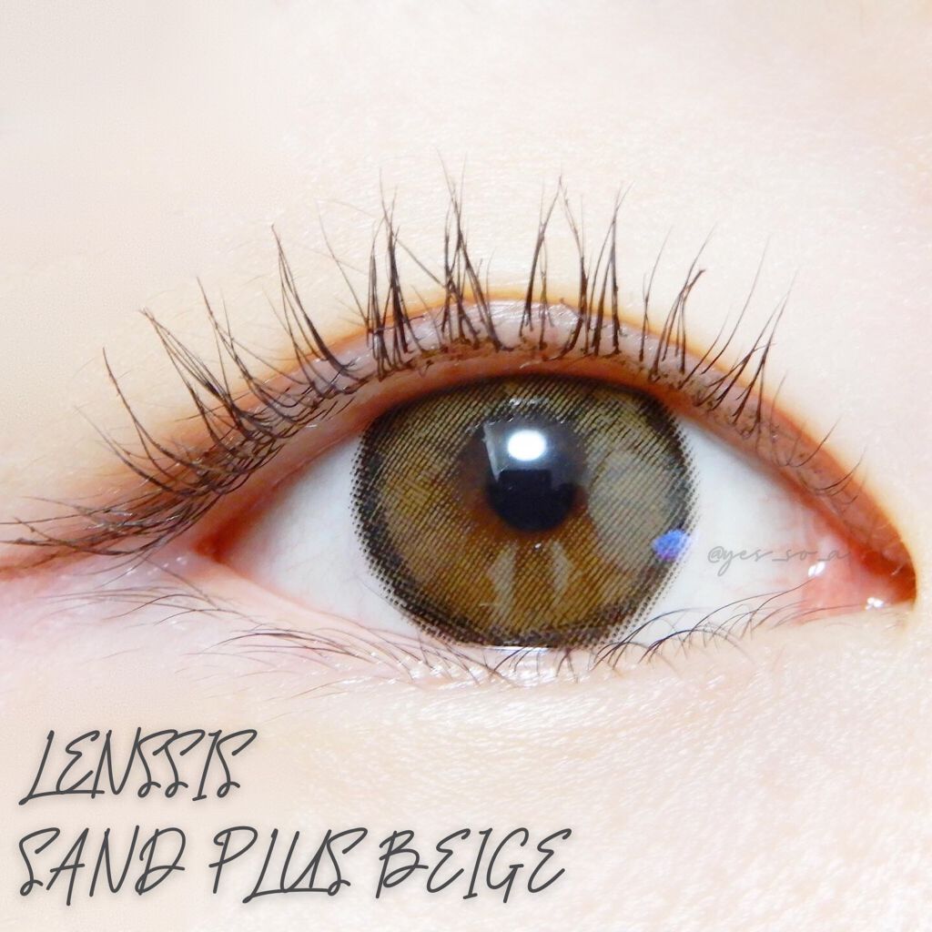 サンドシリーズ/LENSSIS/カラーコンタクトレンズを使ったクチコミ(1枚目)