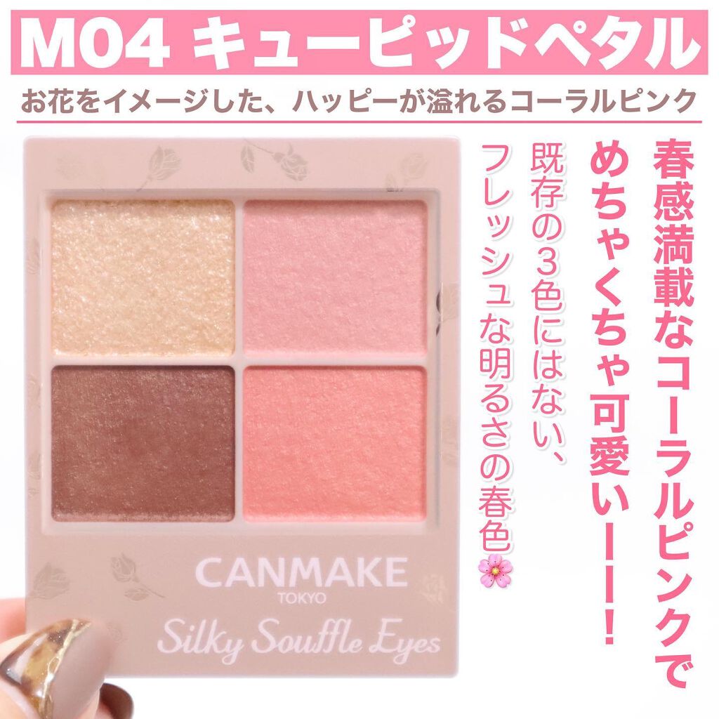 シルキースフレアイズ（マットタイプ）/キャンメイク/アイシャドウパレットを使ったクチコミ（3枚目）