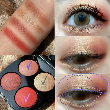 レ キャトル ルージュ ユー エ ジュ /CHANEL/アイシャドウパレットを使ったクチコミ(2枚目)