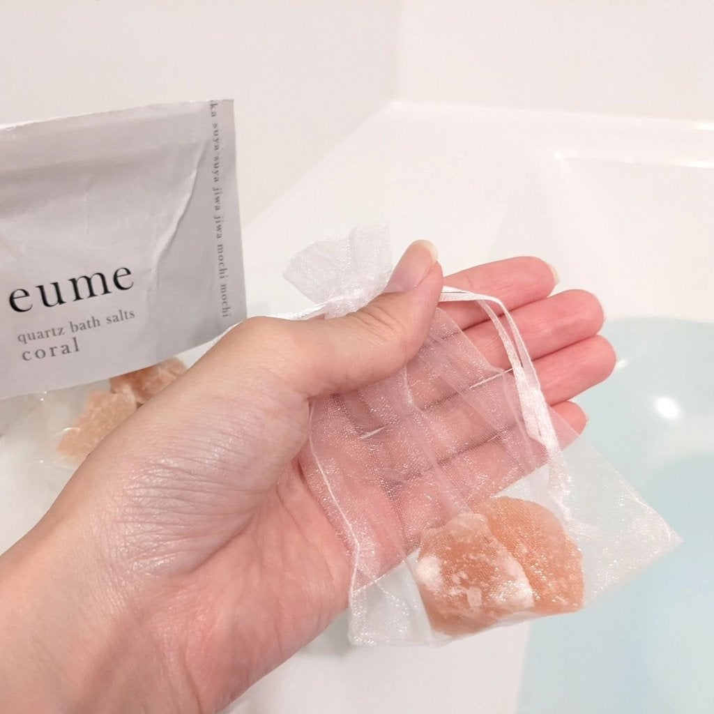 クォーツバスソルト コーラル/eume(イウミー)/無機塩系入浴剤を使ったクチコミ(2枚目)