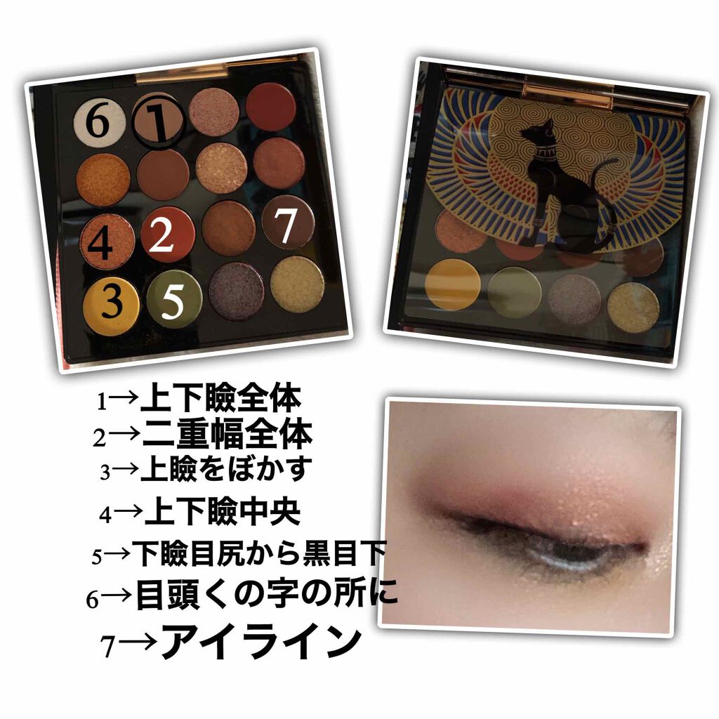 大英博物館 エジプトシリーズ アイシャドウパレット/ZEESEA/アイシャドウパレットを使ったクチコミ（3枚目）