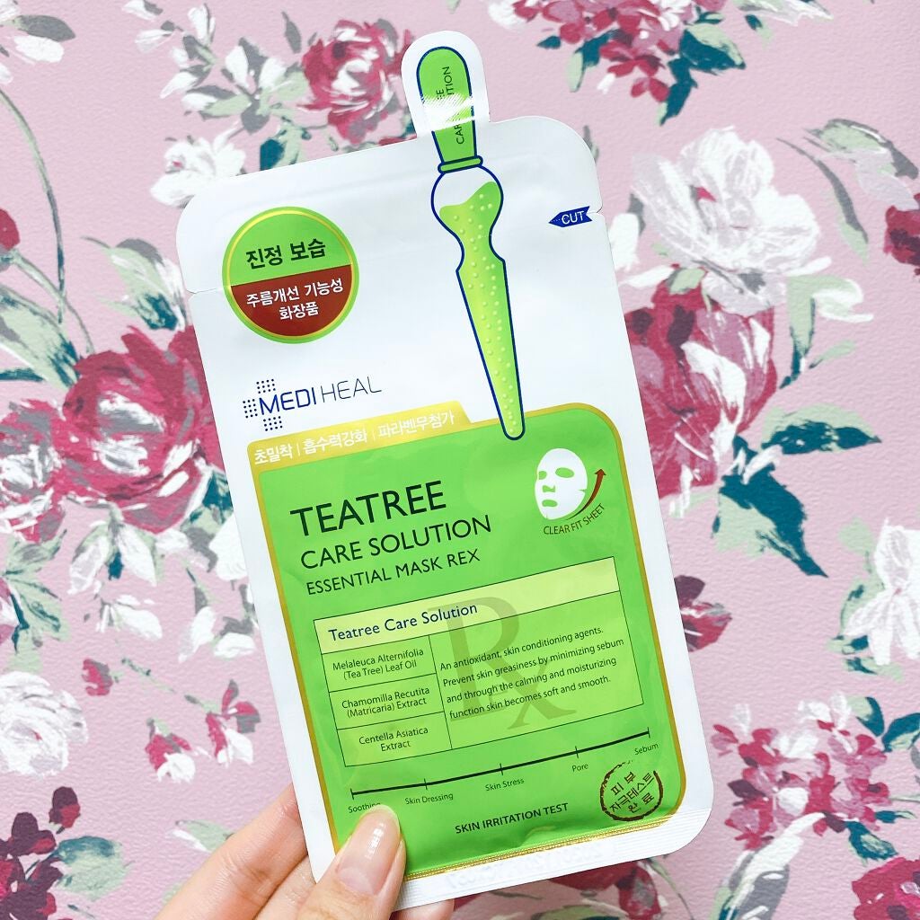 ティーツリーケアソリューション アンプルマスクJEX/MEDIHEAL/シートマスク・パックを使ったクチコミ(1枚目)