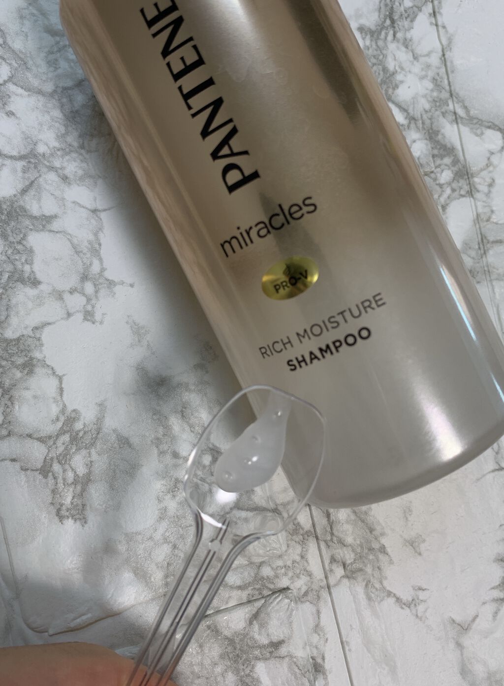 ミラクルズ リッチモイスチャー シャンプー／トリートメント シャンプーポンプ 500ml/パンテーン/市販シャンプーを使ったクチコミ（2枚目）