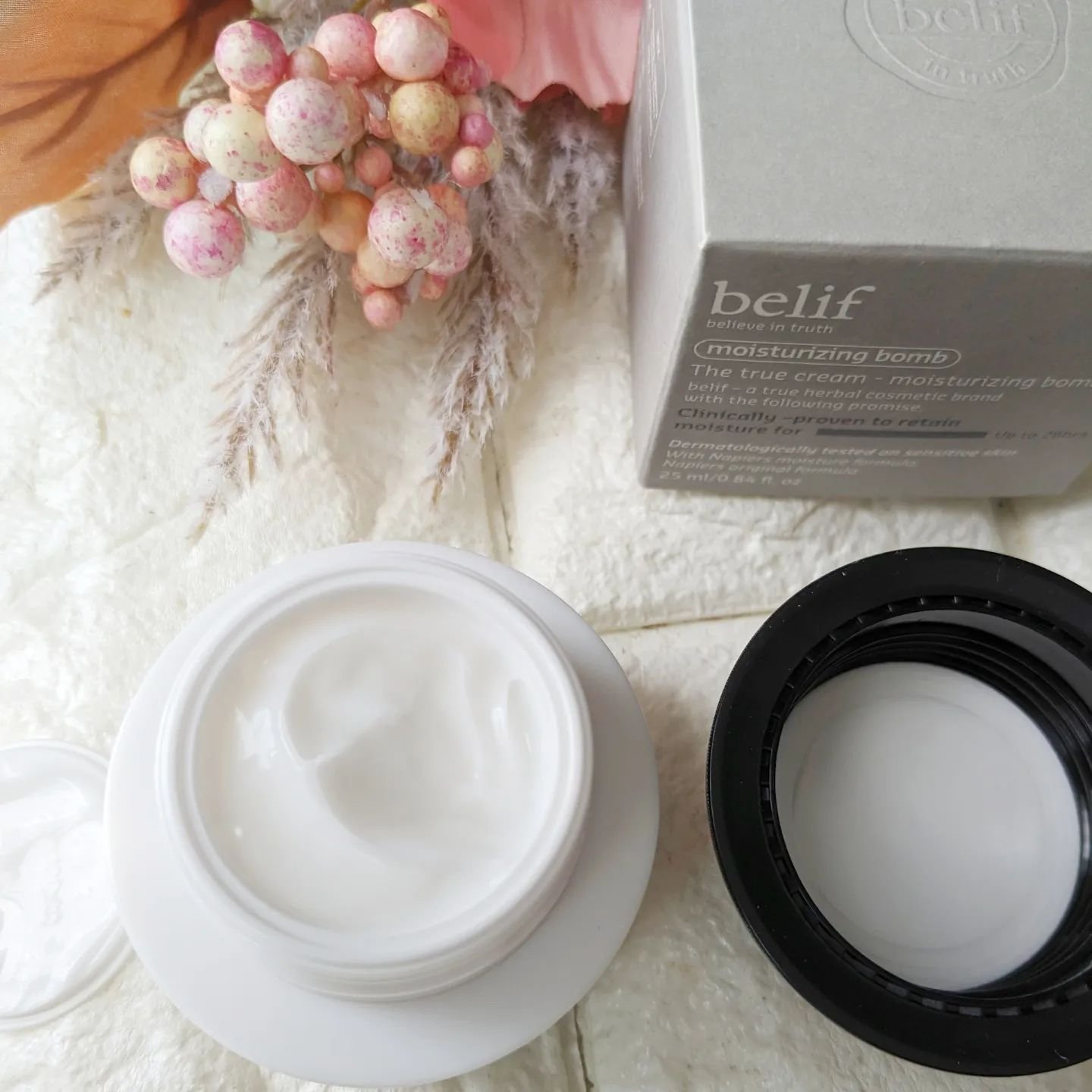 ザトゥルークリームモイスチャライジングバーム/belif/フェイスクリームを使ったクチコミ（3枚目）