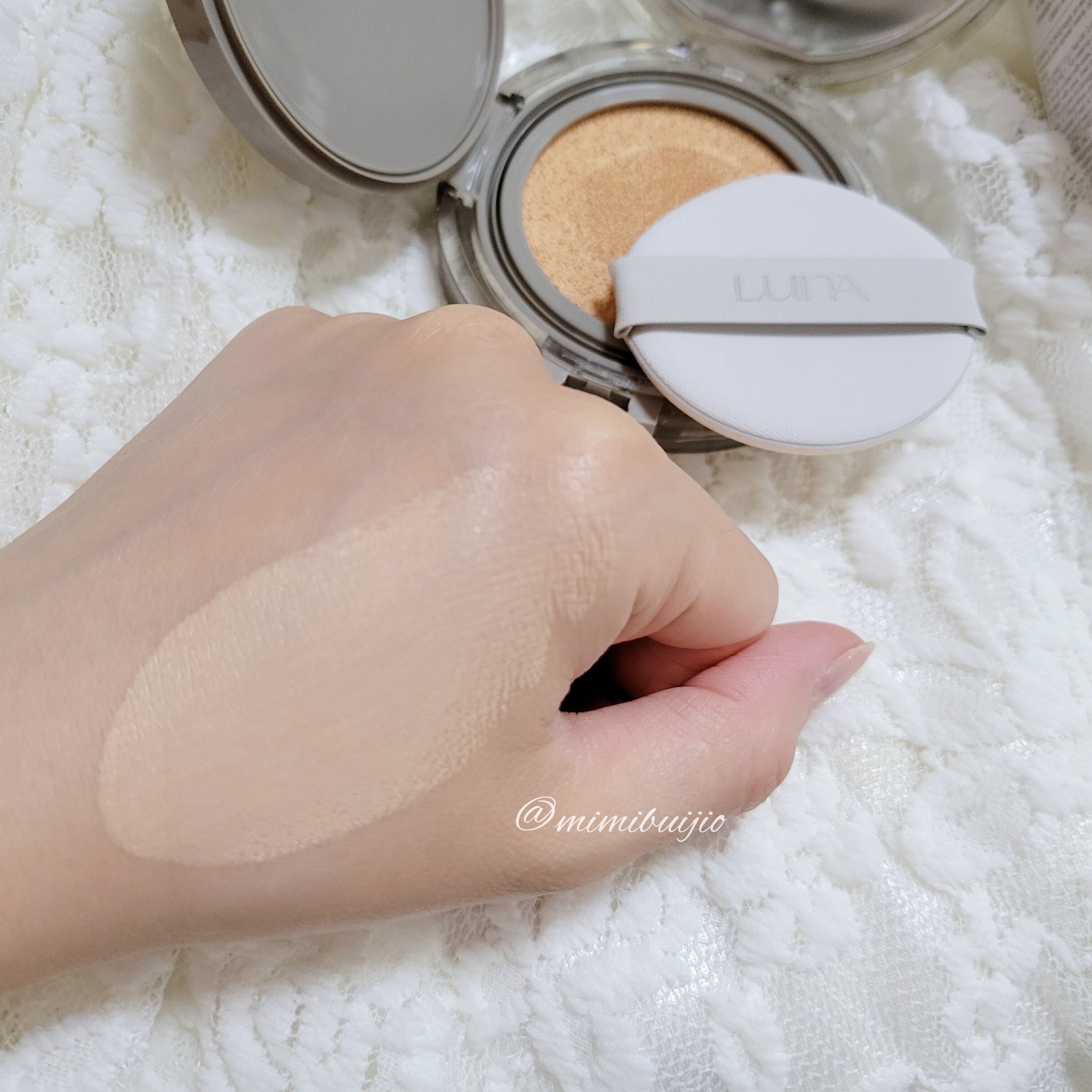 ブラーカバークッション/LUNA/クッションファンデーションを使ったクチコミ（3枚目）