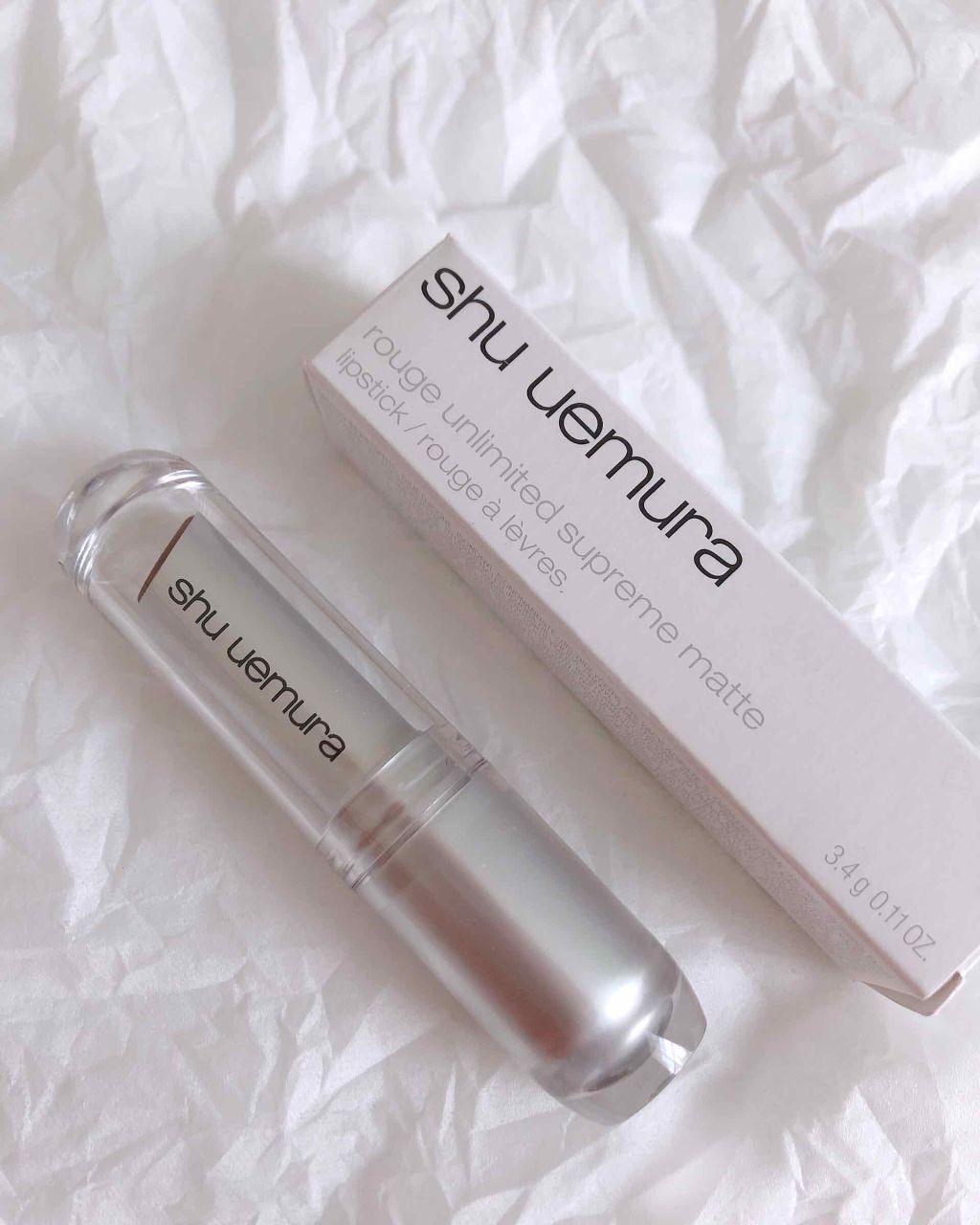 ルージュ アンリミテッド マット/shu uemura/口紅を使ったクチコミ(1枚目)