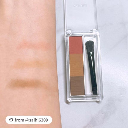 アイブロー パウダー/ちふれ/パウダーアイブロウを使ったクチコミ(4枚目)