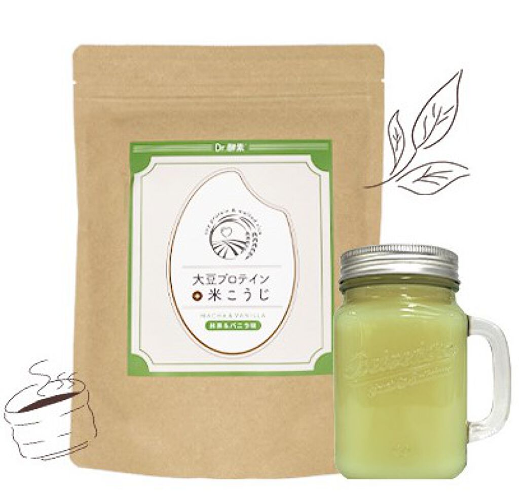 大豆プロテイン＋米こうじ 抹茶＆バニラ味
