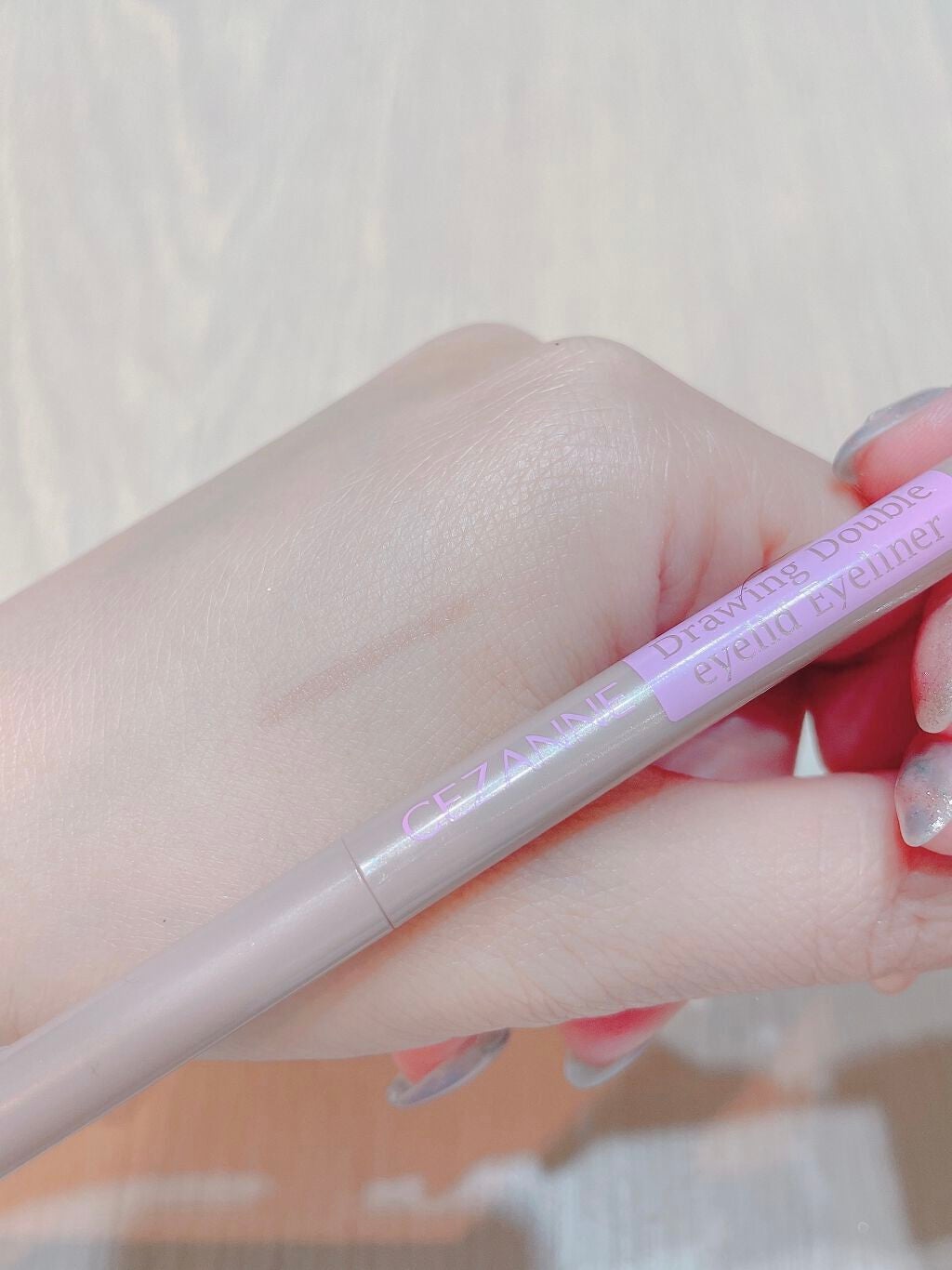 描くふたえアイライナー/CEZANNE/リキッドアイライナーを使ったクチコミ(4枚目)