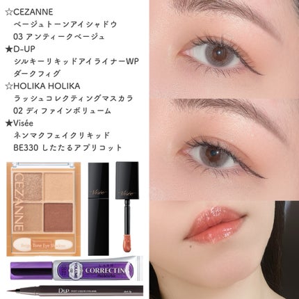 ベージュトーンアイシャドウ/CEZANNE/アイシャドウパレットを使ったクチコミ(1枚目)