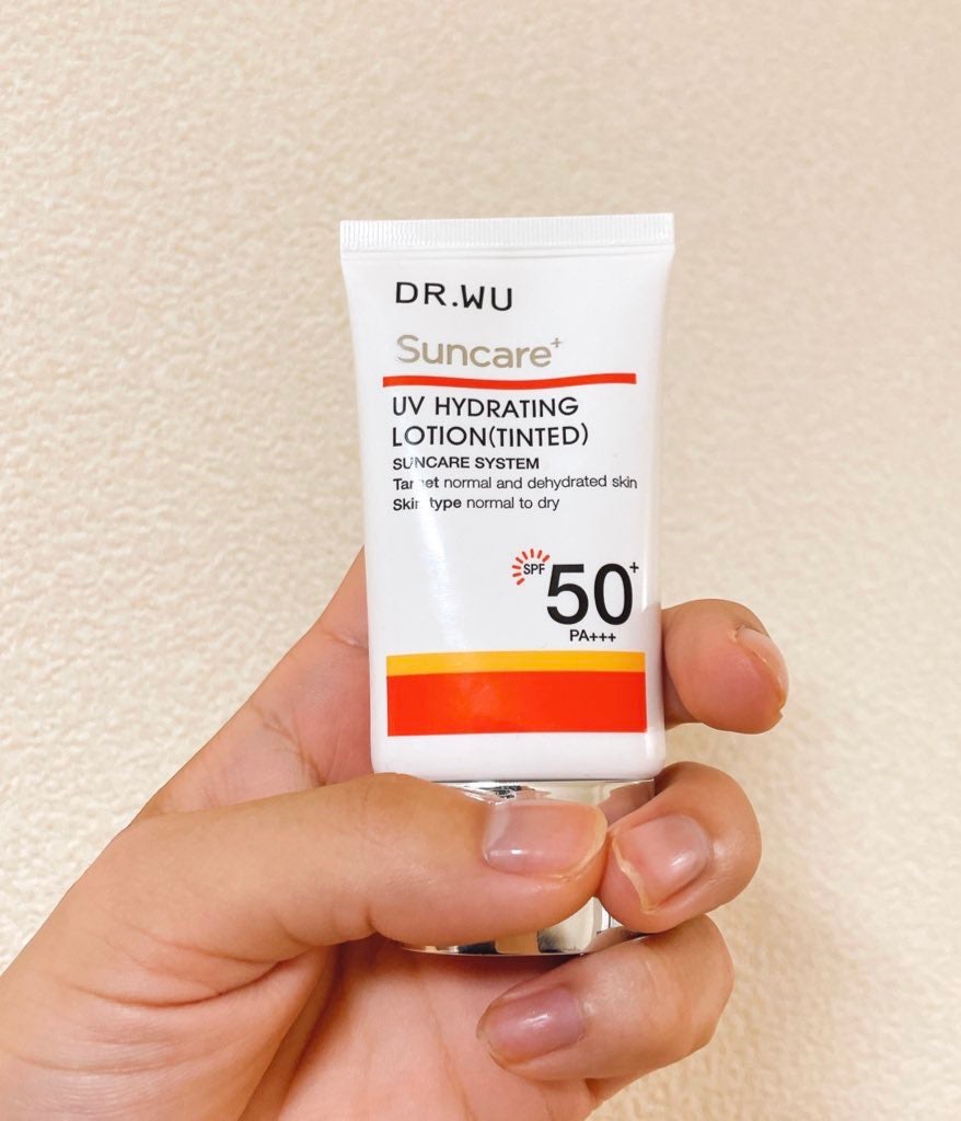 サンスクリーン+モイスト(色付き)<日焼け止め>/DR.WU/日焼け止めローションを使ったクチコミ(1枚目)