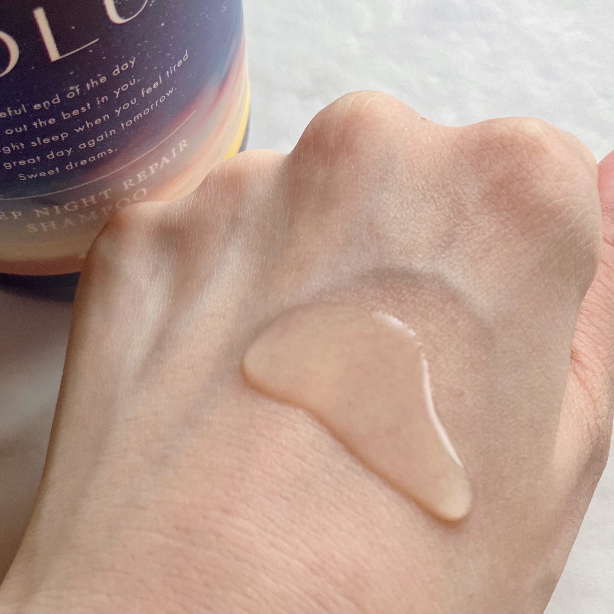 ディープナイトリペアシャンプー／トリートメント/YOLU/市販シャンプーを使ったクチコミ（3枚目）