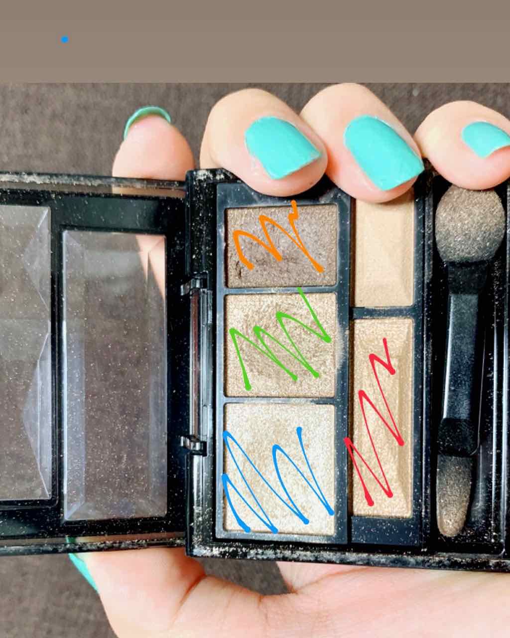 ブラウンシェードアイズN/KATE/アイシャドウパレットを使ったクチコミ（2枚目）