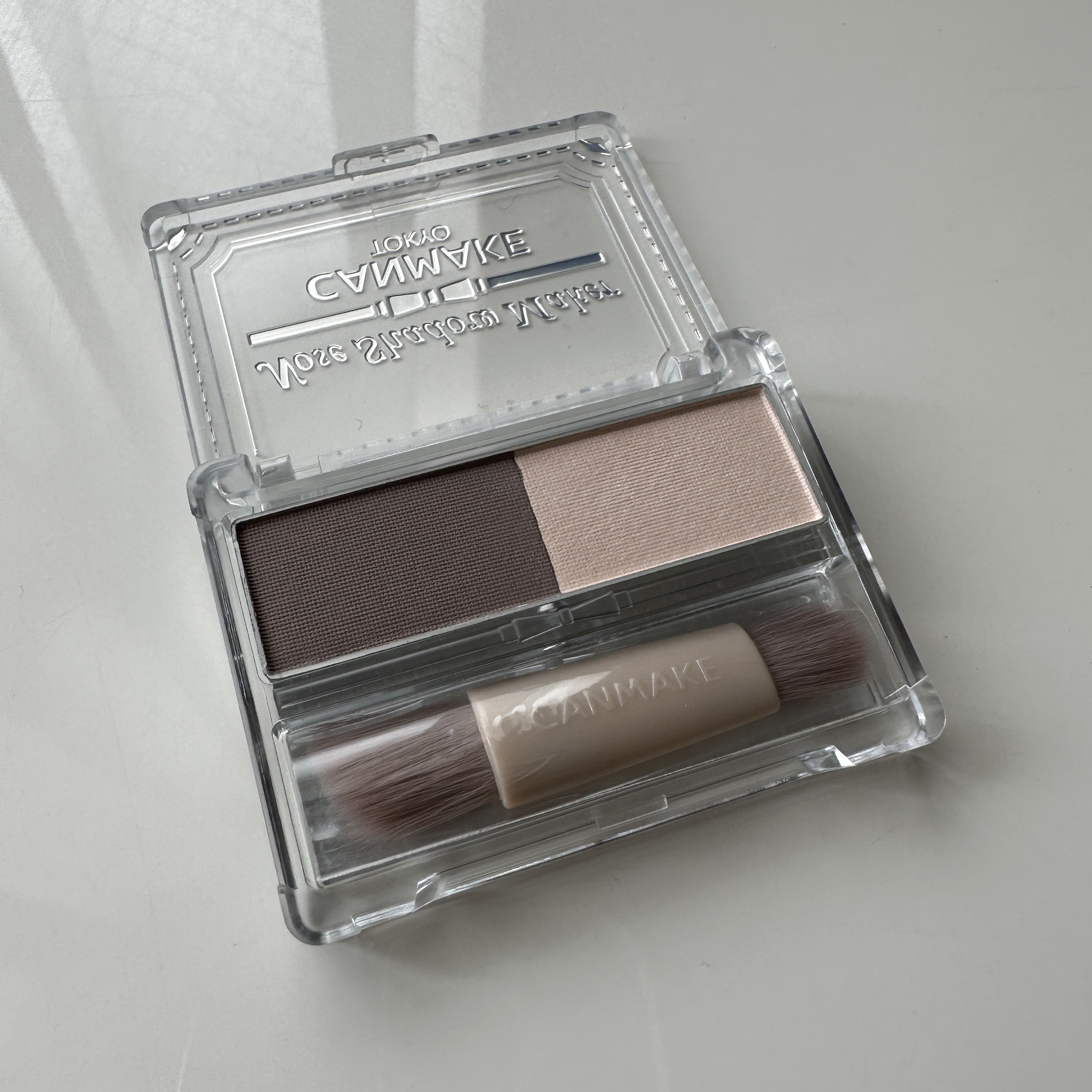 ノーズシャドウメーカー 02 グレイッシュピンク/キャンメイク/ハイライト・シェーディングを使ったクチコミ（3枚目）