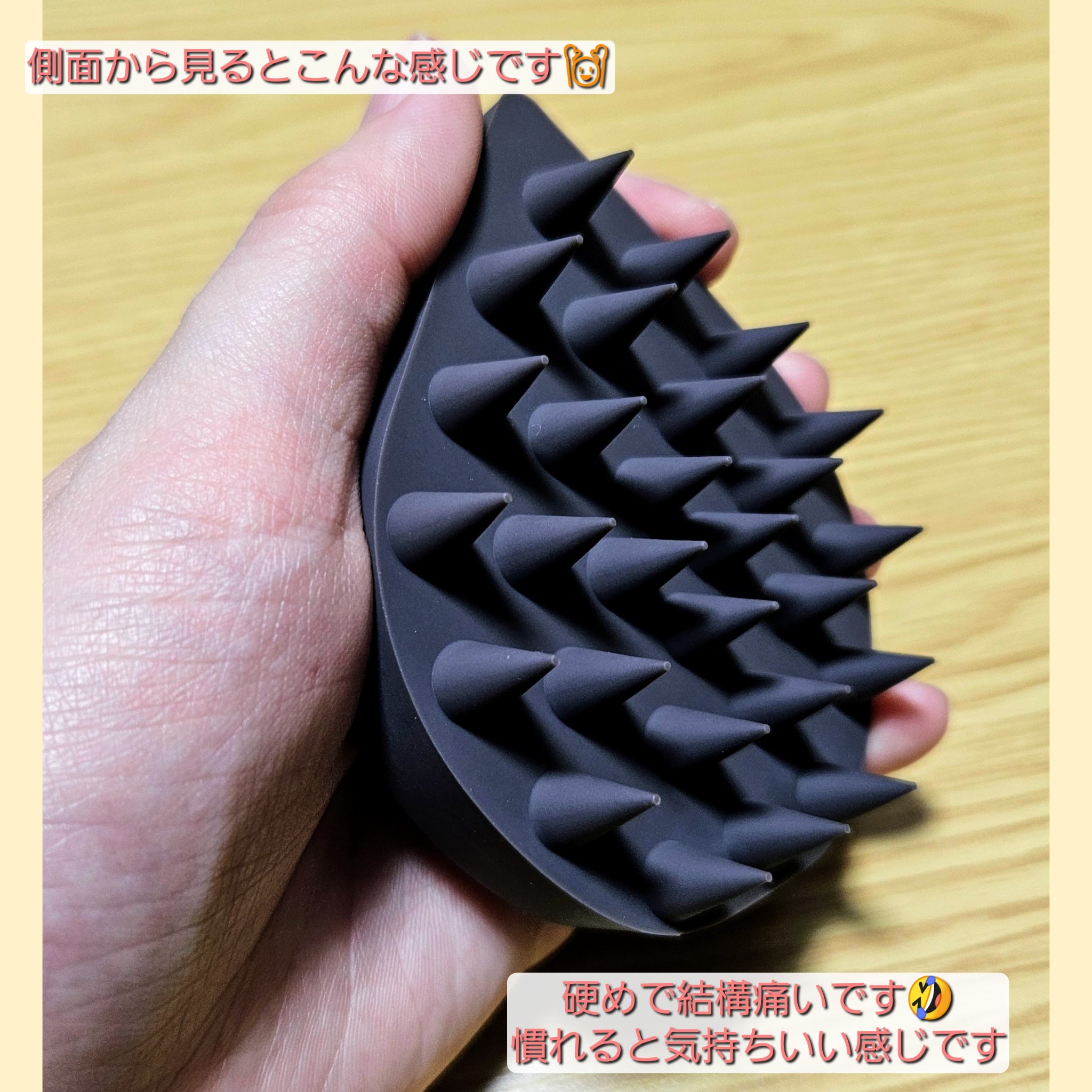 リラクシングマッサージブラシ ハード/エトヴォス/スカルプブラシを使ったクチコミ（2枚目）