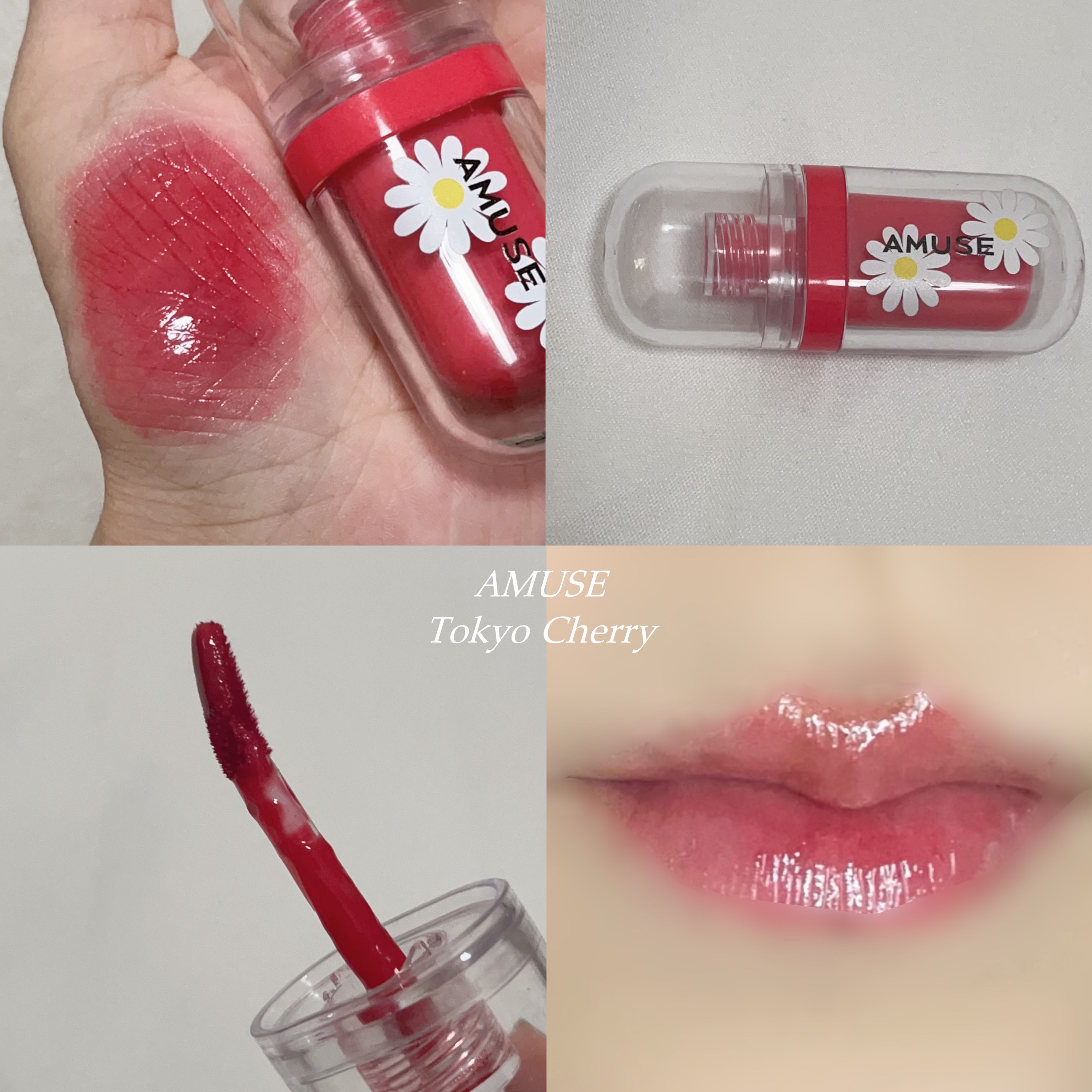 ジェルフィットティント 東京チェリー/AMUSE/リップティントを使ったクチコミ（3枚目）