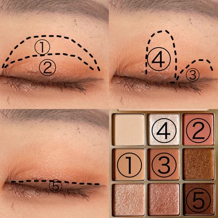 シャドウパレット/dasique/アイシャドウパレットを使ったクチコミ(3枚目)