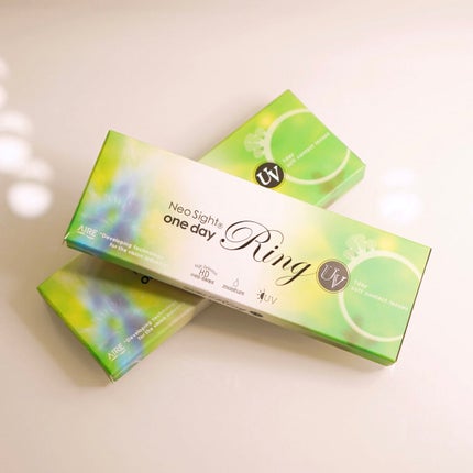 ネオサイトワンデー リングUV/Aire/ワンデー(1DAY)カラコンを使ったクチコミ(4枚目)
