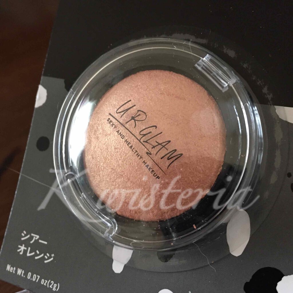 UR GLAM　EYE & CHEEK COLOR シアーオレンジ/U R GLAM/単色アイシャドウを使ったクチコミ（1枚目）