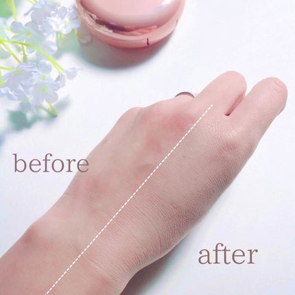 ハイパーカバーフィットクッション ピンク(桜エディション)/APRILSKIN/クッションファンデーションを使ったクチコミ(3枚目)