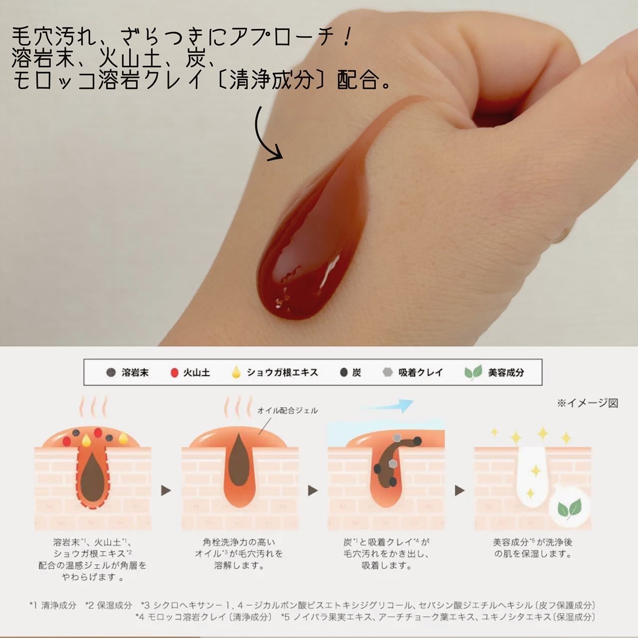 ブラックマグマ ホットクレンジングジェル/ロゼット/クレンジングジェルを使ったクチコミ(2枚目)