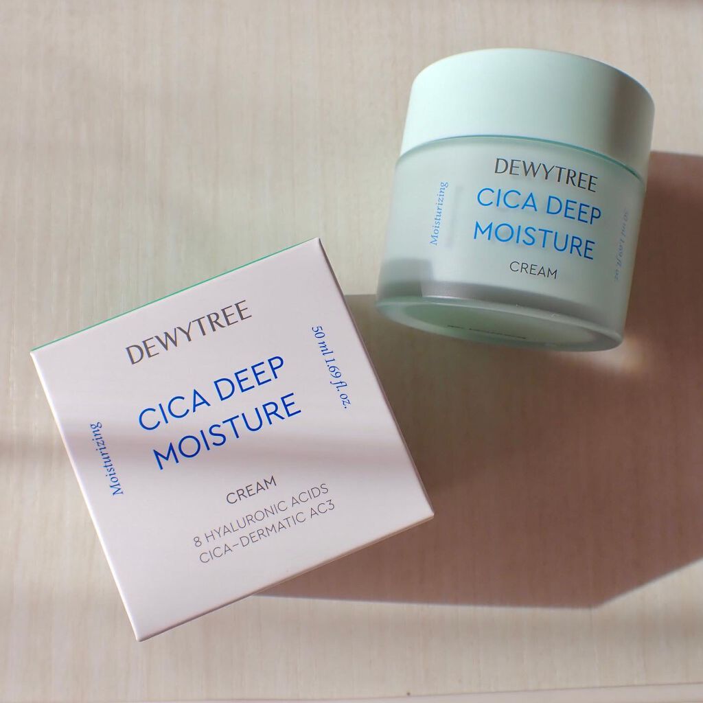 CICA ディープモイスチャークリーム/DEWYTREE/フェイスクリームを使ったクチコミ（3枚目）