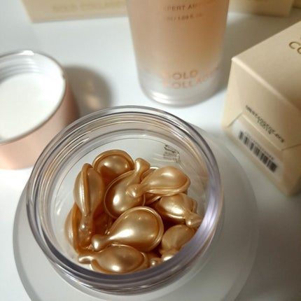 ゴールドコラーゲンリバイタルカプセルアンプル/SNP/美容液を使ったクチコミ(2枚目)