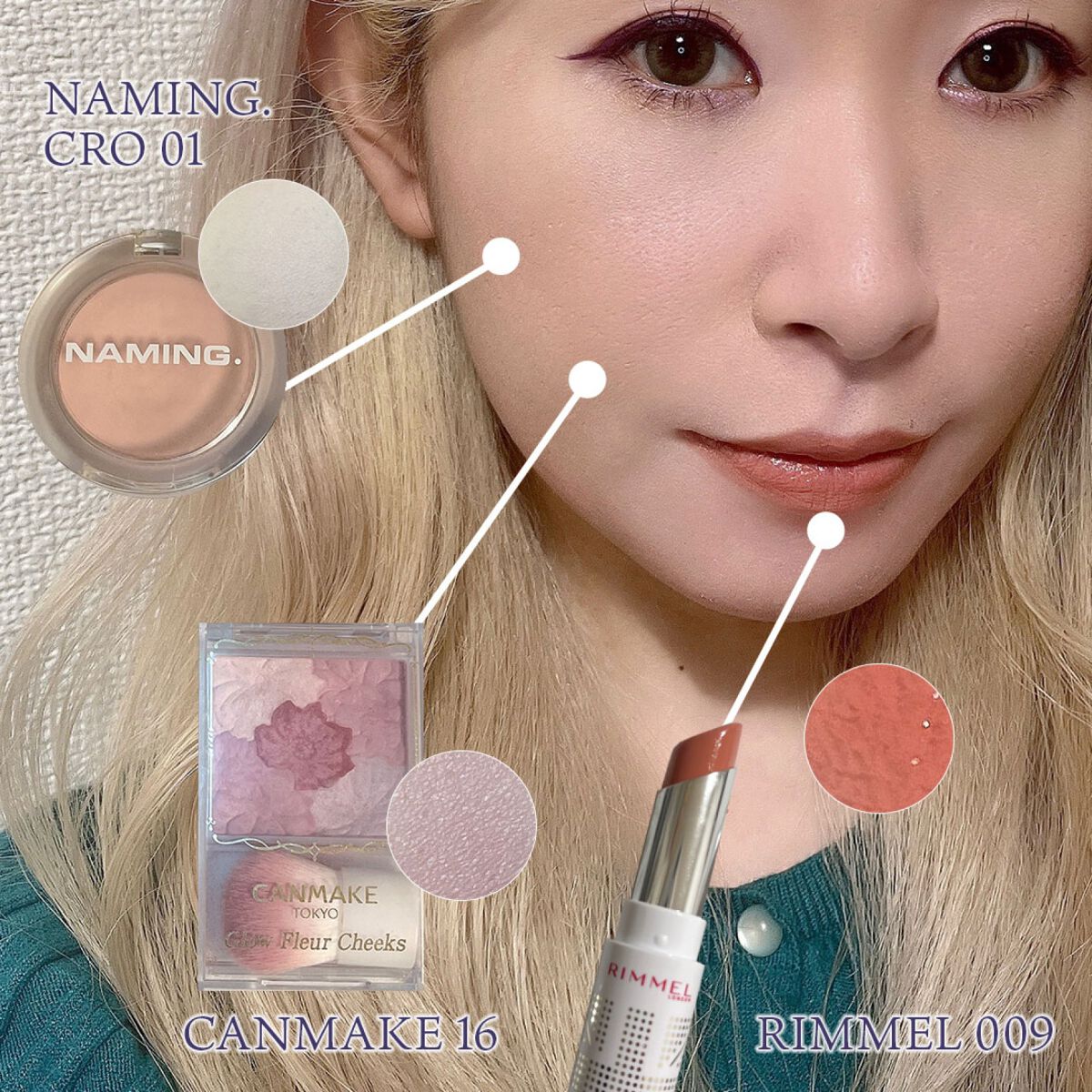 グロウフルールチークス/キャンメイク/パウダーチークを使ったクチコミ(1枚目)