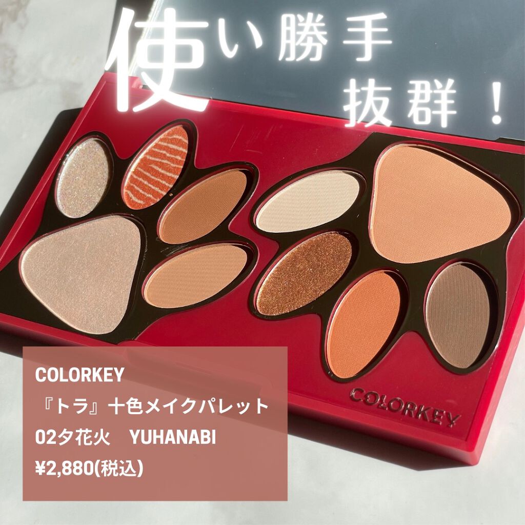 トラ十色アイシャドウパレット/COLORKEY/アイシャドウパレットを使ったクチコミ(1枚目)