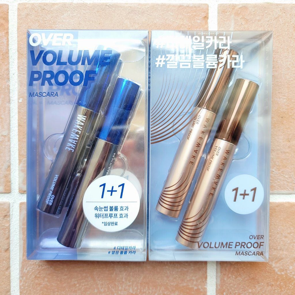 オーバーボリュームプルーフマスカラ/wakemake/マスカラを使ったクチコミ(2枚目)