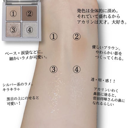 THE アイパレR/b idol/アイシャドウパレットを使ったクチコミ(4枚目)