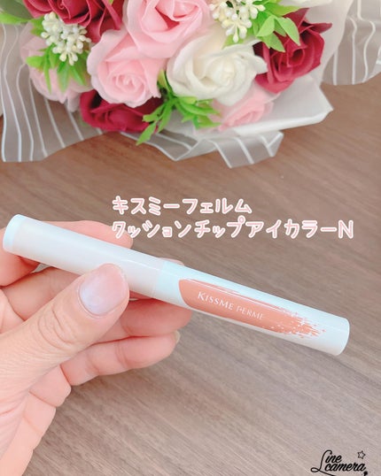 クッションチップアイカラーN 02 ピンクブラウン/キスミー フェルム/単色アイシャドウを使ったクチコミ(1枚目)