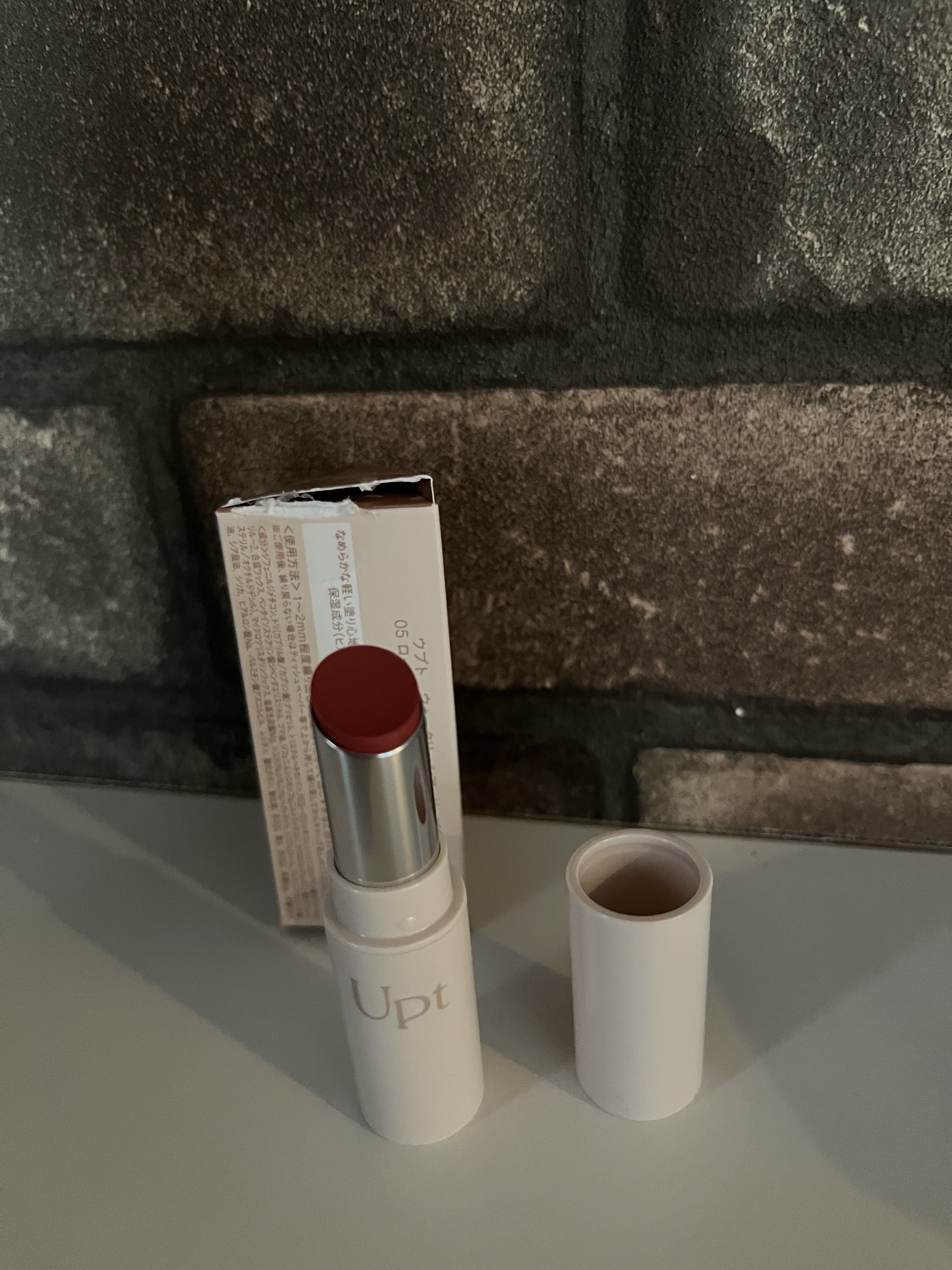 Upt WATERY SHEER LIP  05 rosy dew（ロージーデュー）/Upt/口紅を使ったクチコミ（1枚目）