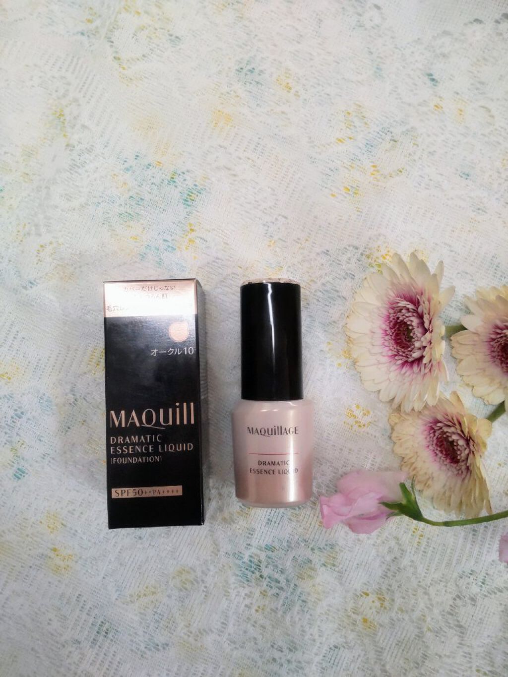ドラマティックエッセンスリキッド/マキアージュ/リキッドファンデーションを使ったクチコミ（1枚目）