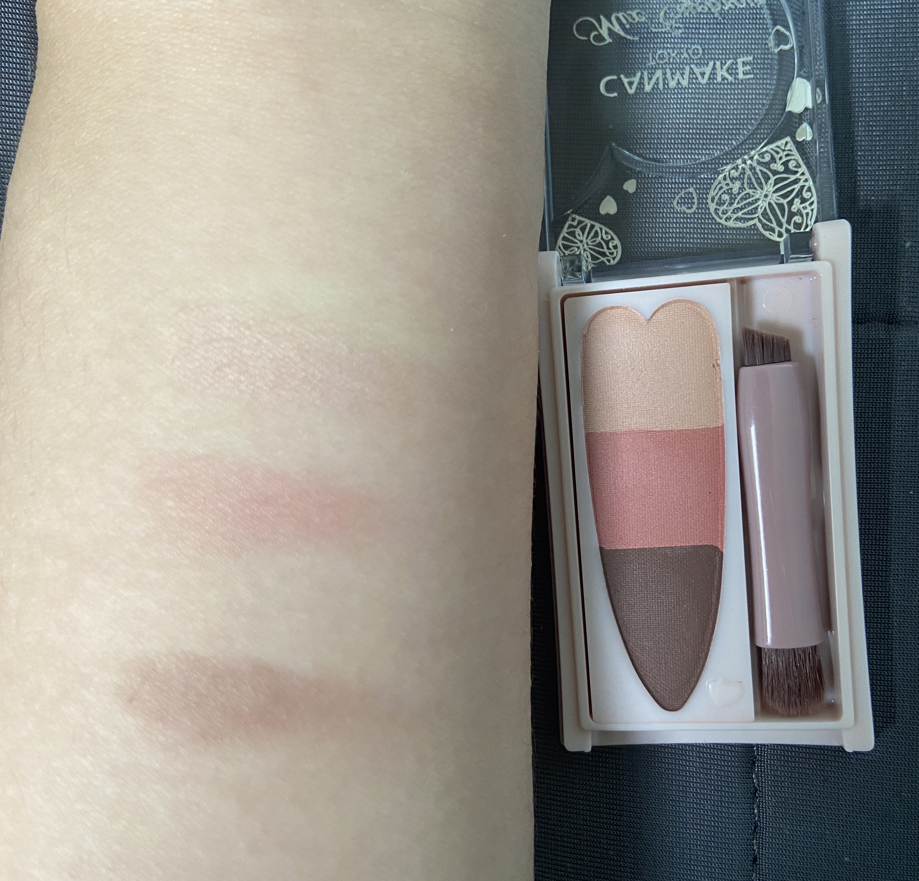 ミックスアイブロウカラー C01 チャームピンク/キャンメイク/パウダーアイブロウを使ったクチコミ（2枚目）