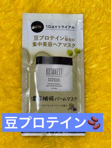 ボタニスト ボタニカルヘアマスク ディープダメージリペアバーム/BOTANIST/ヘアバームを使ったクチコミ（1枚目）