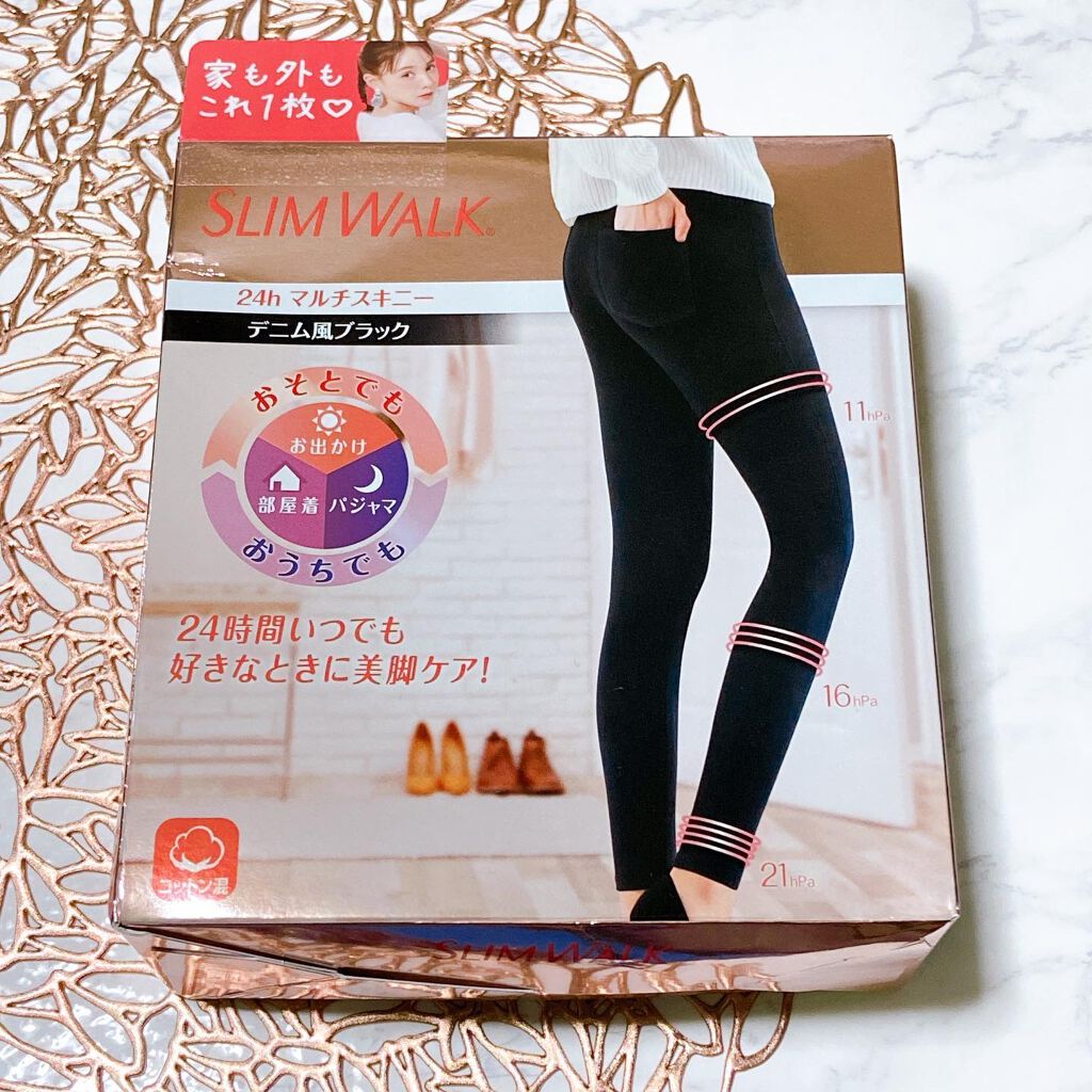 スリムウォーク 24h マルチスキニー デニム風/SLIMWALK/着圧ソックス・レギンスを使ったクチコミ(1枚目)