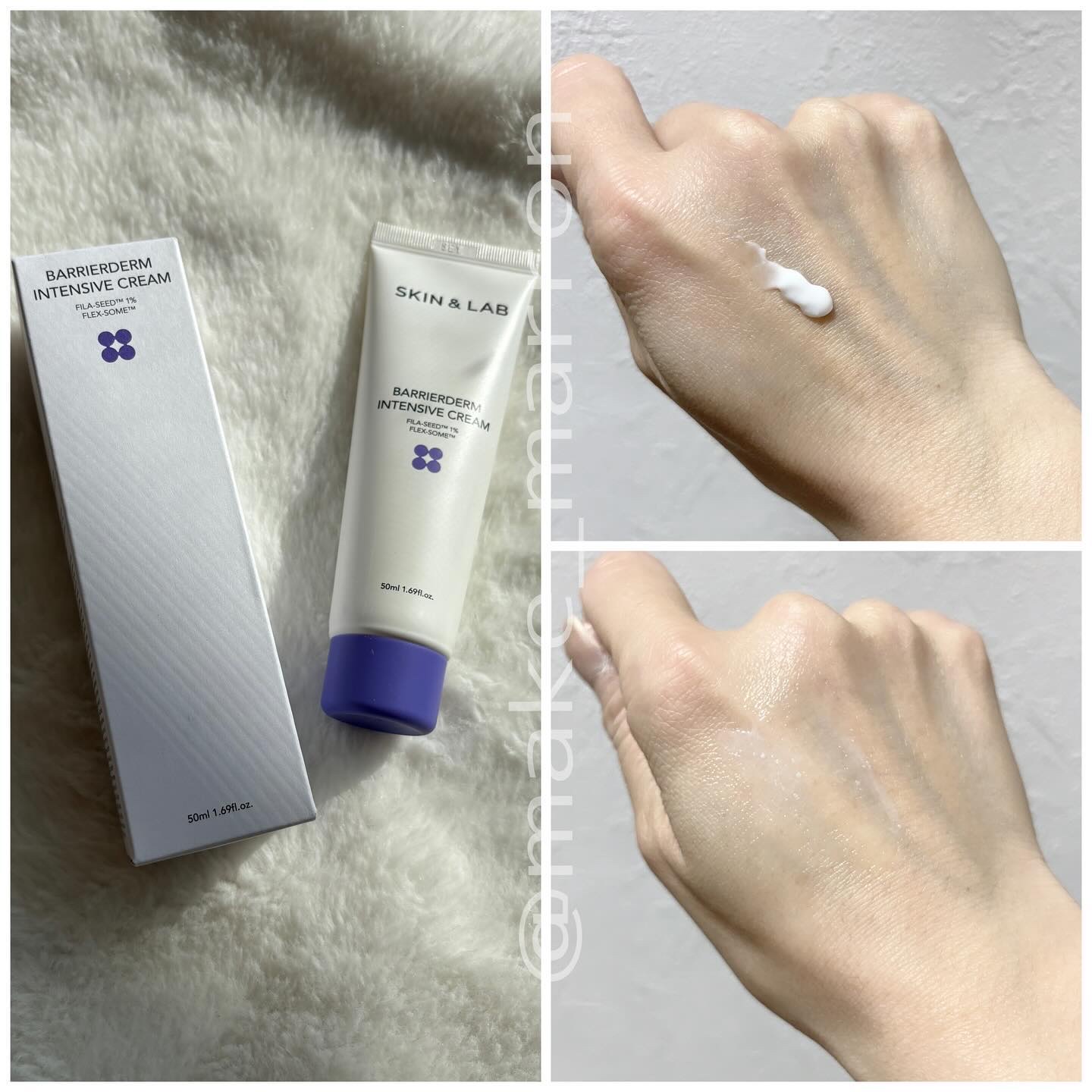 バリアダームモイストクリーム/SKIN&LAB/フェイスクリームを使ったクチコミ（2枚目）