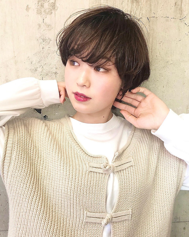 マッシュショートヘア