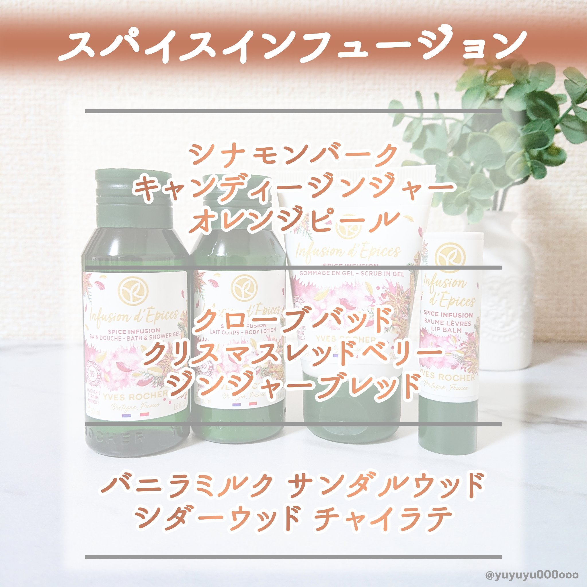 スパイスインフュージョンリップ&ボディキット/イヴ・ロシェ/その他キットセットを使ったクチコミ（2枚目）