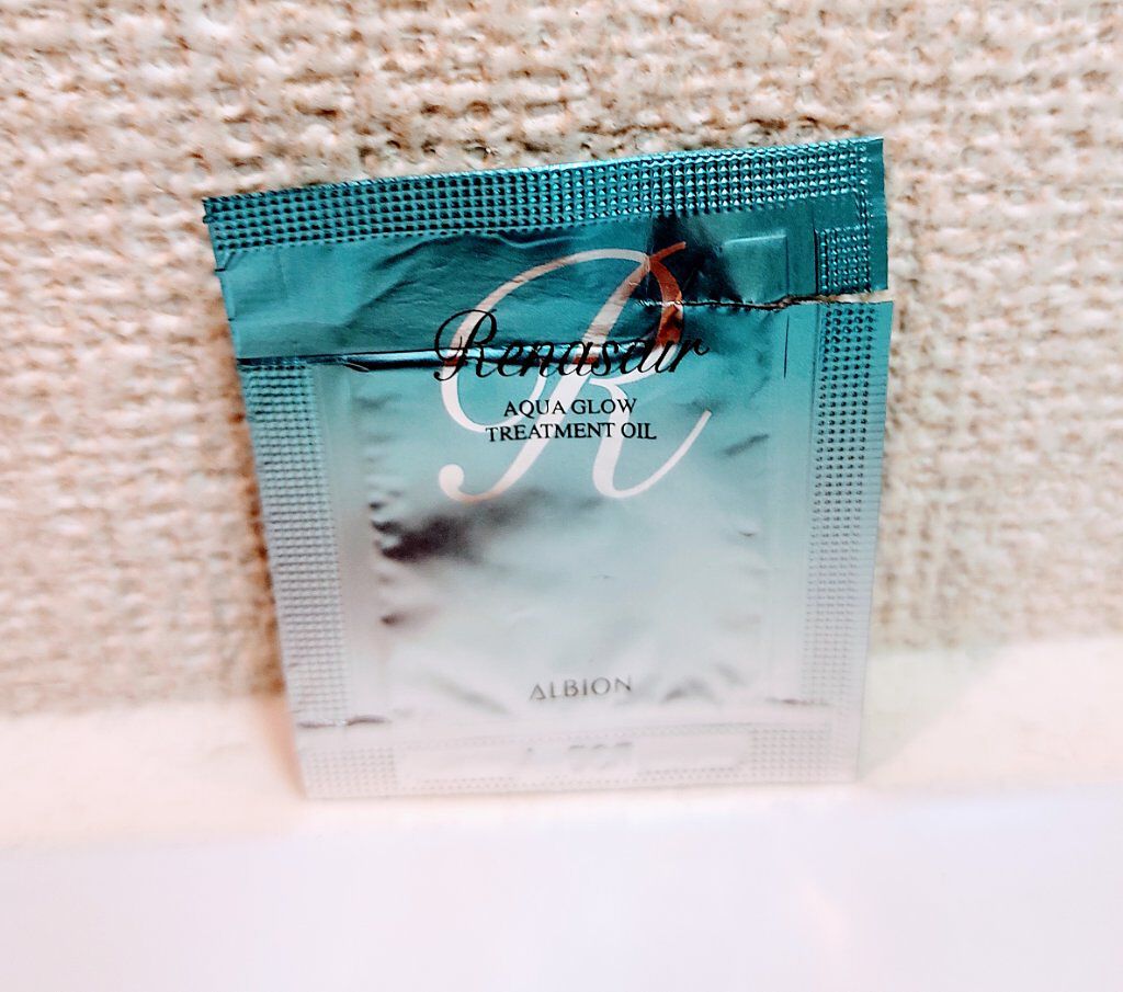 ルネセア アクアグロウ トリートメント オイルのクチコミ「アルビオン
ルネセア　アクアグロウ トリートメント オイル

コスメを購入したときに頂いたサン.....」（1枚目）