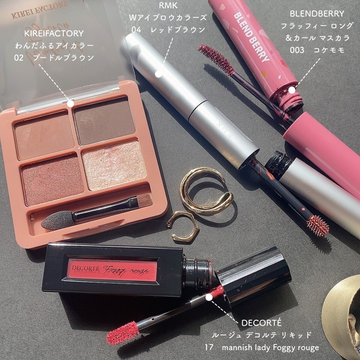 Wアイブロウカラーズ/RMK/リキッドアイブロウを使ったクチコミ(2枚目)