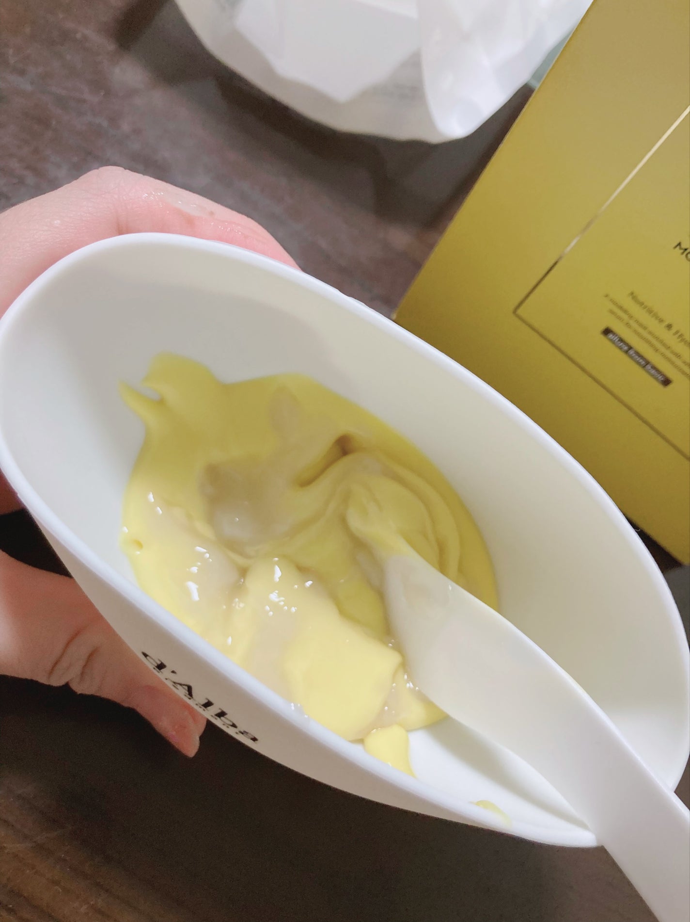 WHITE TRUFFLE SERUM & CREAM MODELING MASK/ダルバ/その他スキンケアを使ったクチコミ(4枚目)