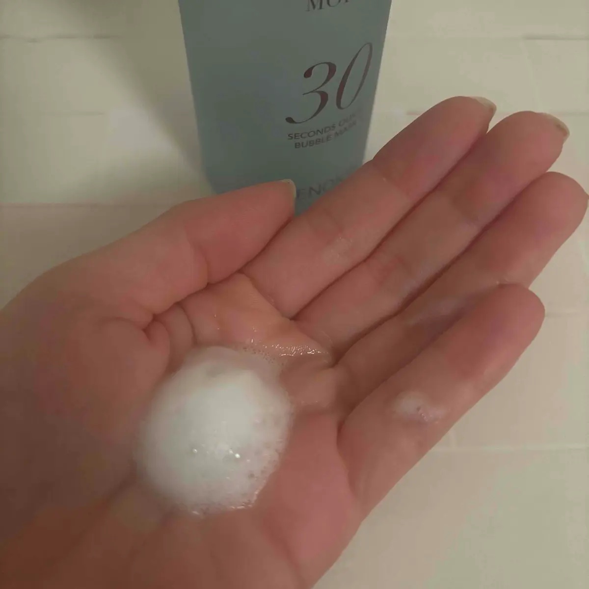 30秒クイックバブルマスク95ml リフト/MENOKIN/シートマスク・パックを使ったクチコミ（3枚目）