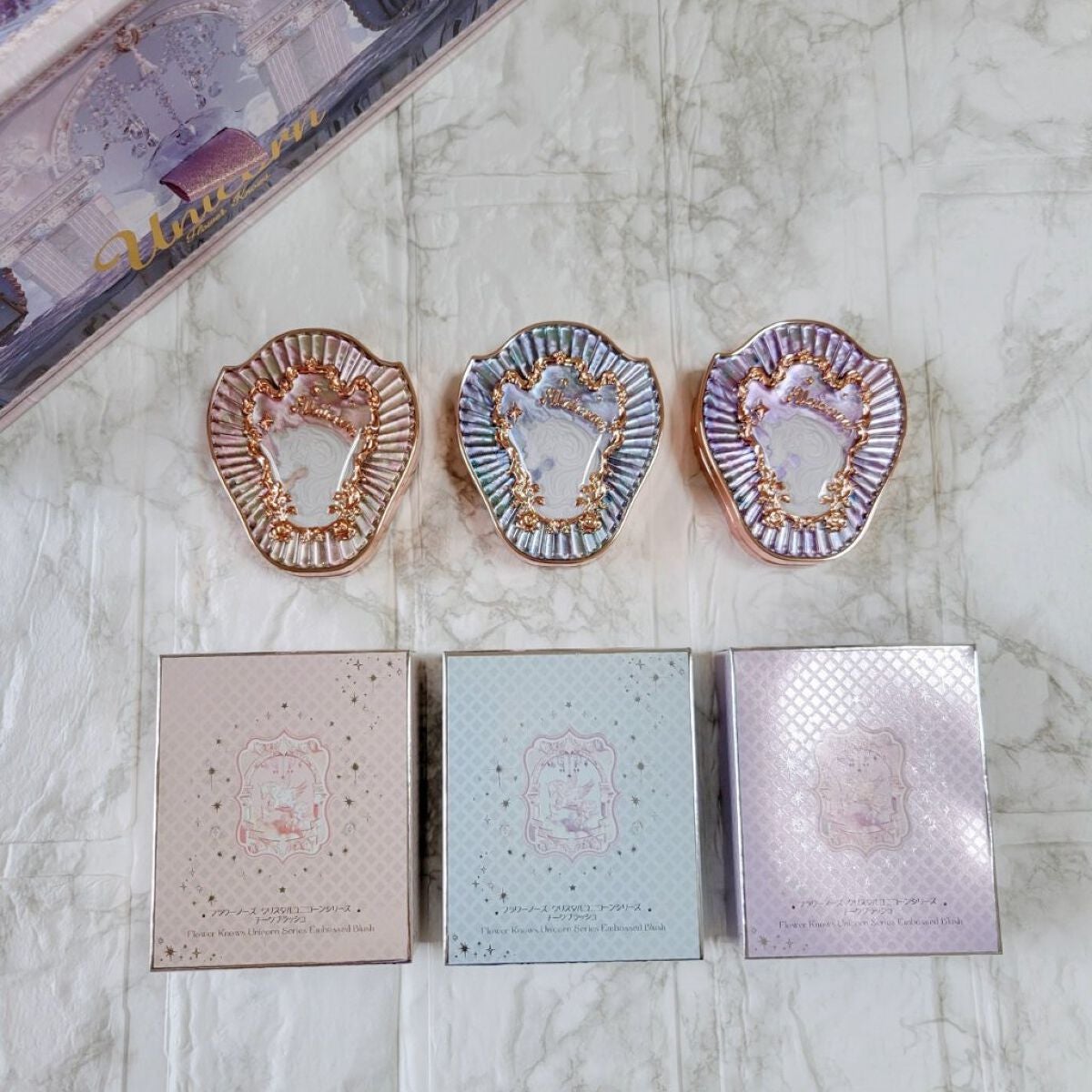 クリスタルユニコーンシリーズ チークブラッシュ/FlowerKnows/パウダーチークを使ったクチコミ(4枚目)