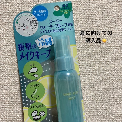 メイク キープ ミスト EX + COOL/コーセーコスメニエンス/フィックスミストを使ったクチコミ(1枚目)