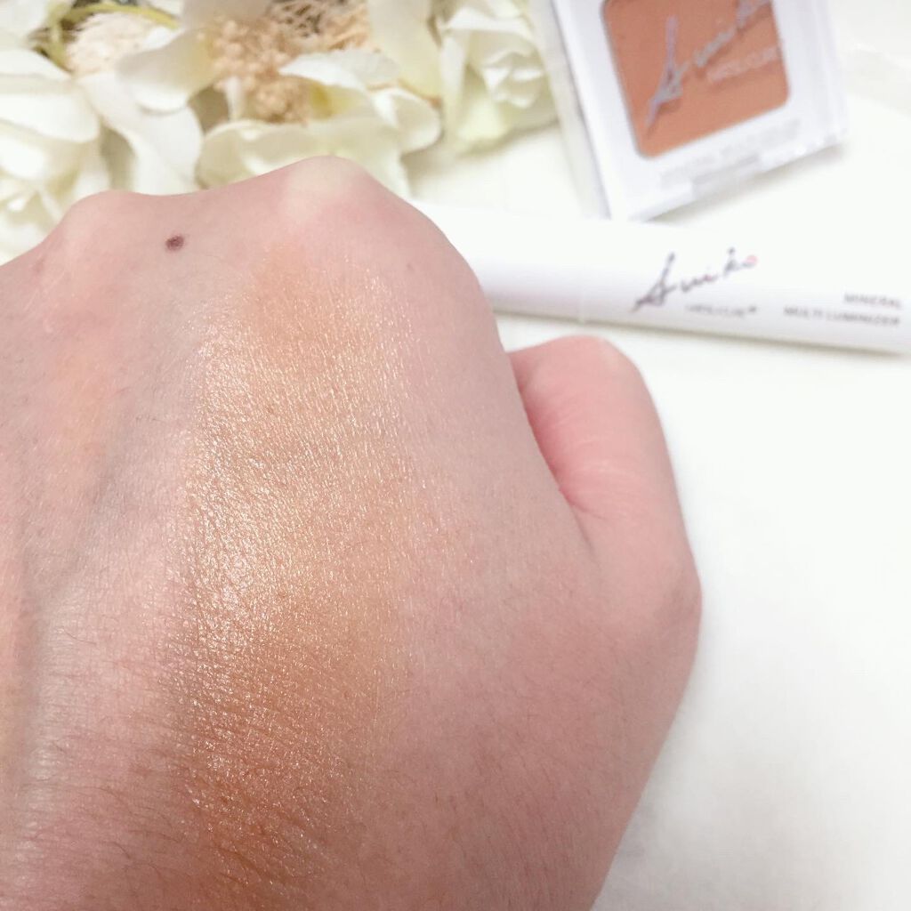 ミネラルマルチルミナイザー/SUIKO HATSUCURE/スティックハイライトを使ったクチコミ(4枚目)