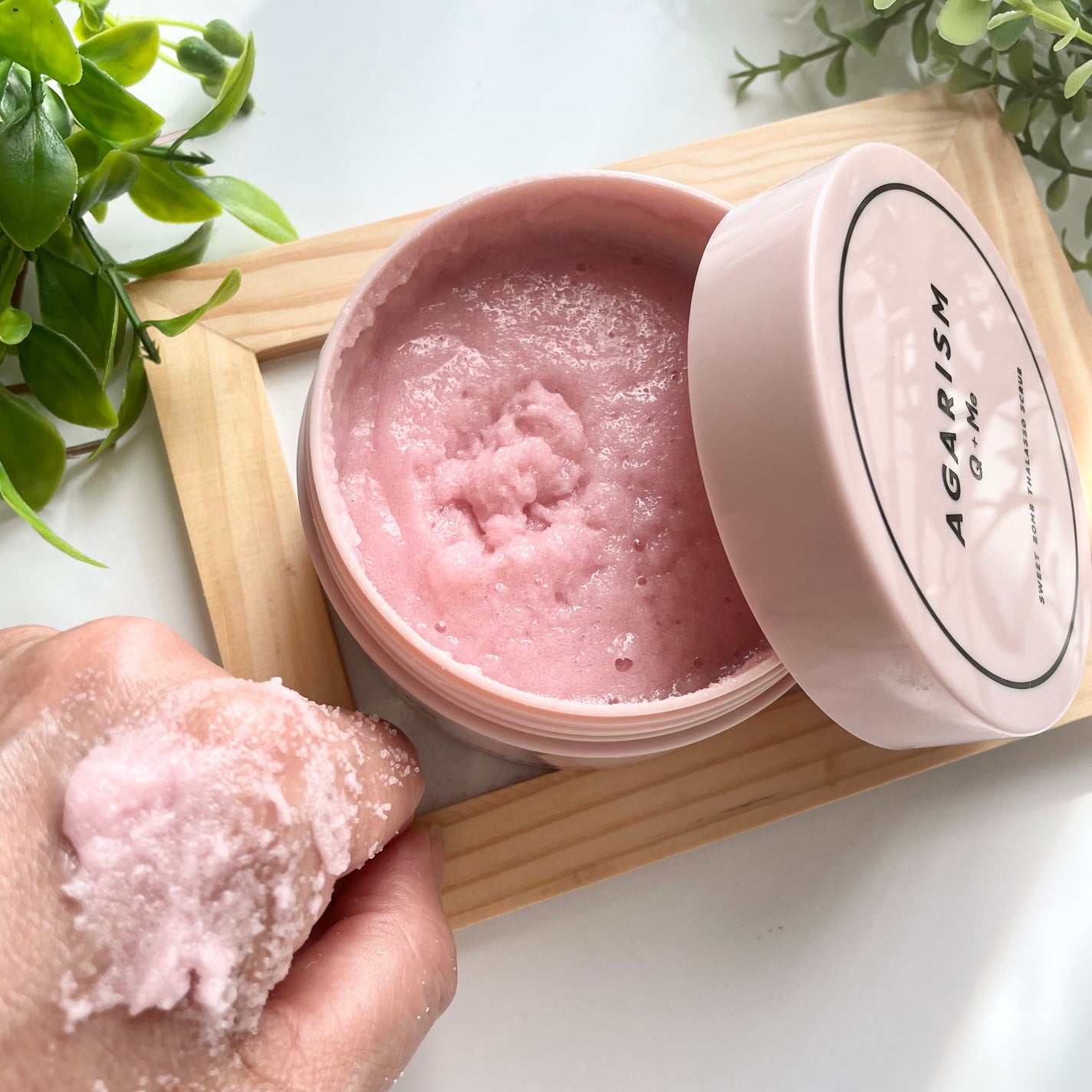 Q+Me スウィート ボム タラソ スクラブ/AGARISM/バスト・ヒップケアを使ったクチコミ(2枚目)