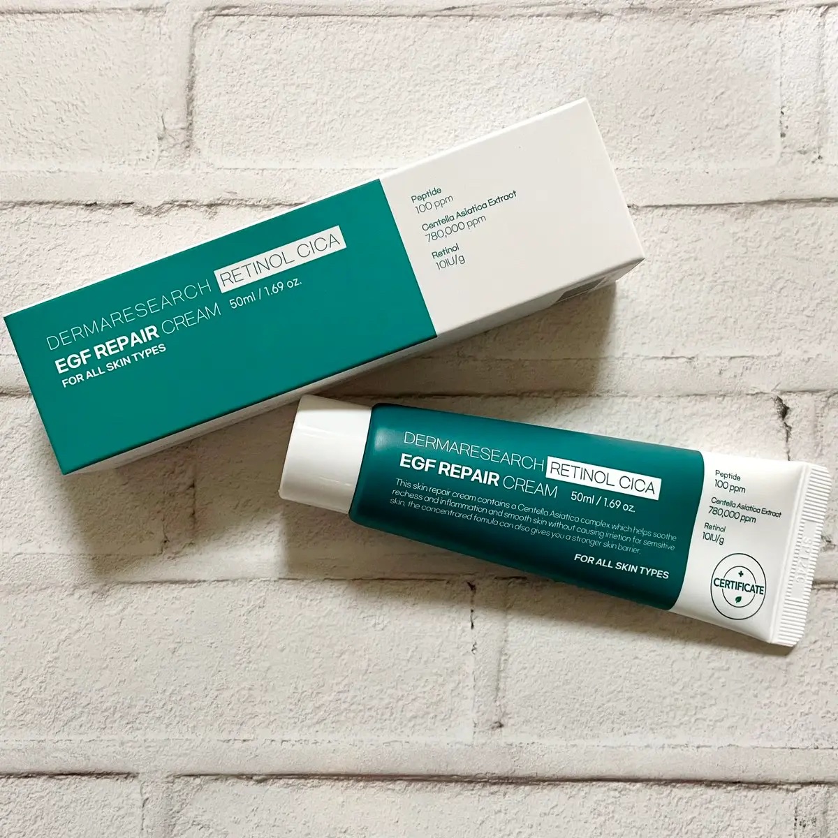 レチノールシカEGFリペアクリーム/DERMA RESEARCH/フェイスクリームを使ったクチコミ（1枚目）
